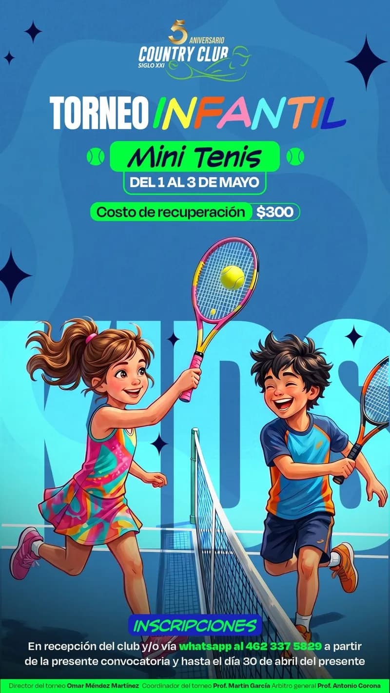 Torneo Infantil Mini Tenis